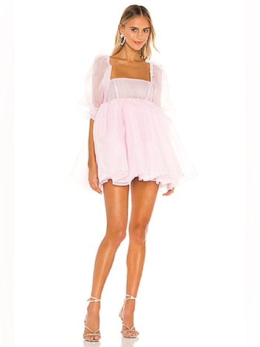 Selkie The Puff Dress in Angel Delight, Size M - Picture 4 of 8